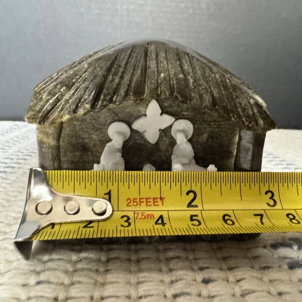 Nativity Hand Carved Stone Christmas Jesus Mary Joseph Wise Men Star Peru